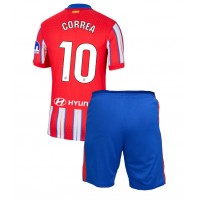 Atletico Madrid Angel Correa #10 Fotballklær Hjemmedraktsett Barn 2024-25 Kortermet (+ korte bukser)